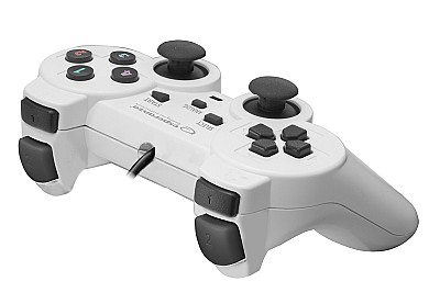 Image Gamepad Esperanza WARRIOR EGG102W  White/Black, Vibration Game Pad, 15 buttons, 2 sticks, Ergonomic design, 2 modes (analog and digital), Soft sweat-r