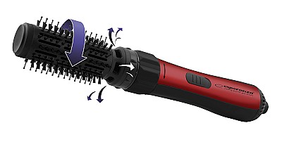 Image Rotating Hot-Air Hair Styler Esperanza JESSICA EBL008, 3 heat levels, 2 ways rotating, styling brush 15cm, diameter 50mm, power 1000W, power cord 180c
