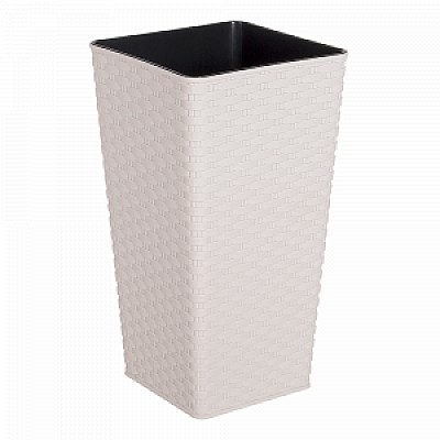 Image 115041 Ghiveci de flori  Rotang d27*27*51 cm Aleana