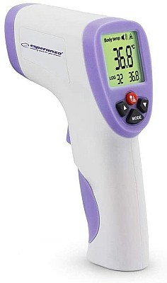 Image Thermometer Esperanza Non-Contact  Dr.LUCAS  ECT002  34 records of temperature data, 3 different back light color ( Green, Orange, Red), 1 second to s